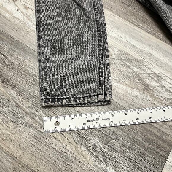 Vintage 80s Levis Acid Wash Black Girls‎ 10 Slim Denim Jeans Black Tab USA Made - Picture 11 of 11